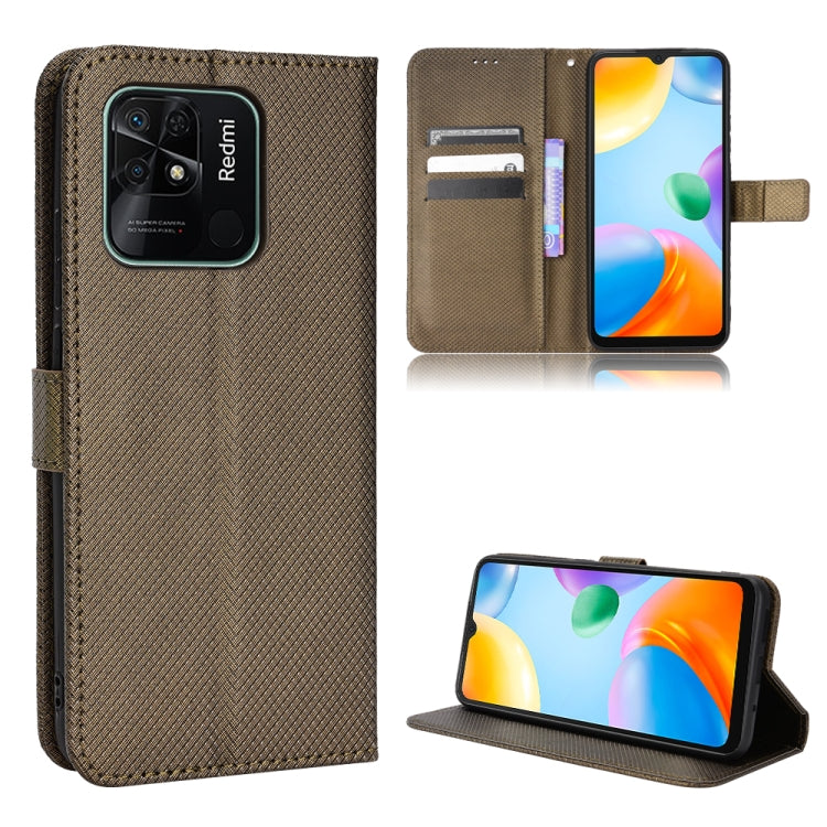 For Xiaomi Redmi 10C Diamond Texture Leather Phone Case
