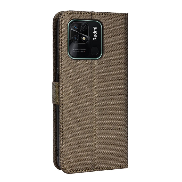 For Xiaomi Redmi 10C Diamond Texture Leather Phone Case