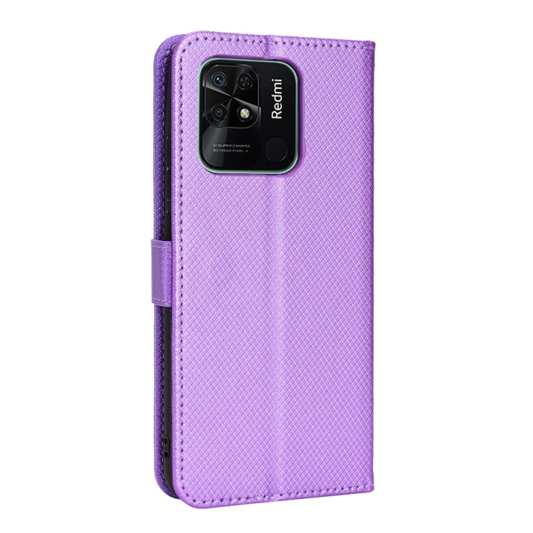 For Xiaomi Redmi 10C Diamond Texture Leather Phone Case