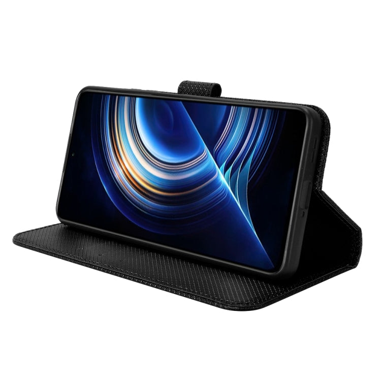 For Xiaomi Redmi K40S Diamond Texture Leather Phone Case