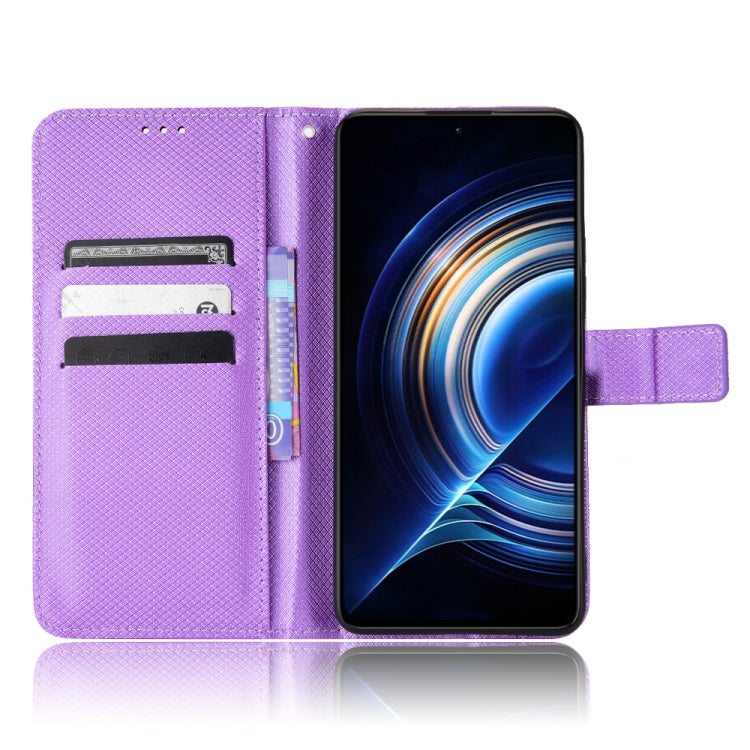 For Xiaomi Redmi K40S Diamond Texture Leather Phone Case