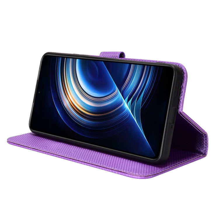 For Xiaomi Redmi K40S Diamond Texture Leather Phone Case