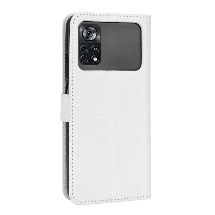 For Xiaomi Poco M4 Pro 4G Fine Hole Diamond Texture Leather Phone Case