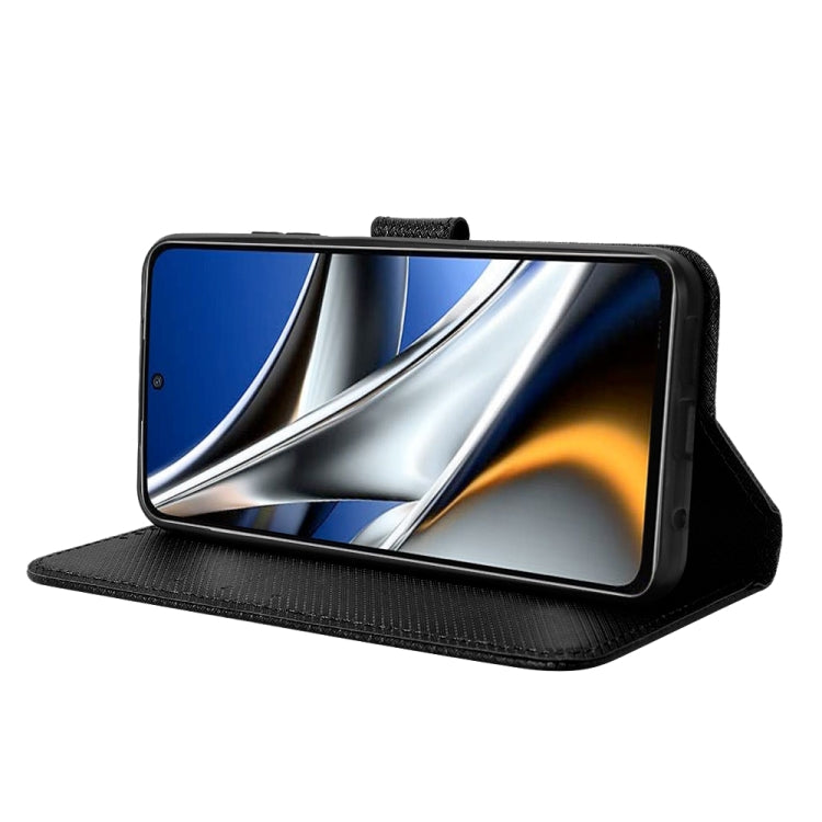 For Xiaomi Poco M4 Pro 4G Fine Hole Diamond Texture Leather Phone Case