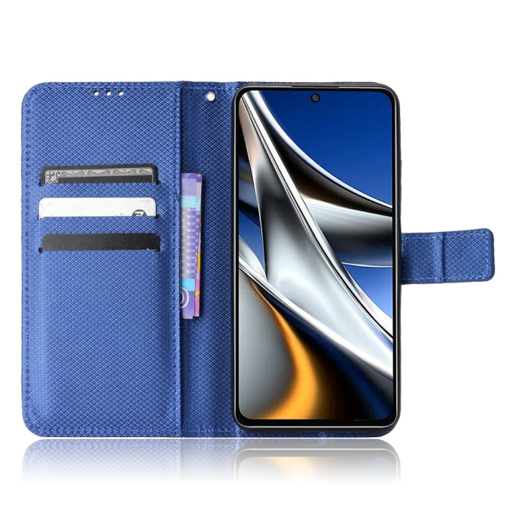 For Xiaomi Poco M4 Pro 4G Fine Hole Diamond Texture Leather Phone Case