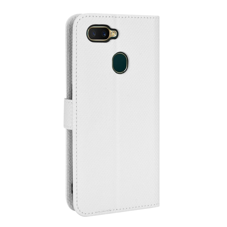 For OPPO A7 / AX7 / A5s / AX5s / A21 Diamond Texture Leather Phone Case