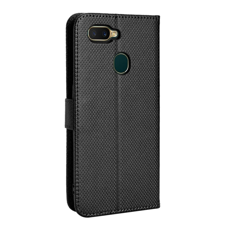 For OPPO A7 / AX7 / A5s / AX5s / A21 Diamond Texture Leather Phone Case