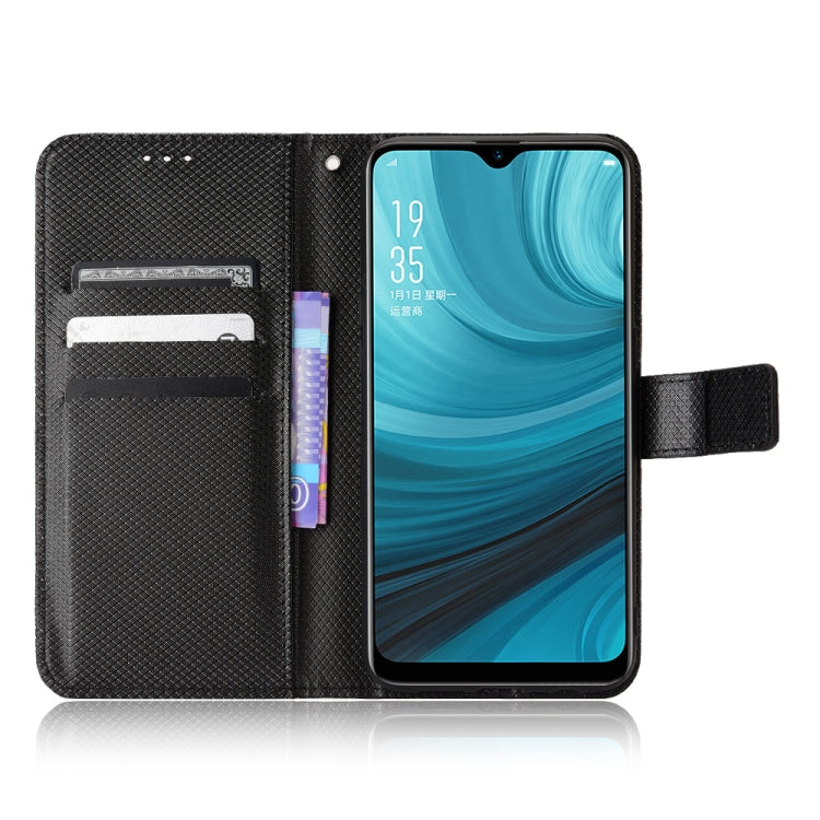For OPPO A7 / AX7 / A5s / AX5s / A21 Diamond Texture Leather Phone Case