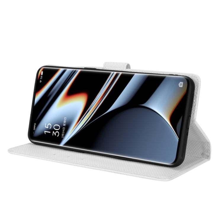 For OPPO Find X5 Pro Diamond Texture Leather Phone Case