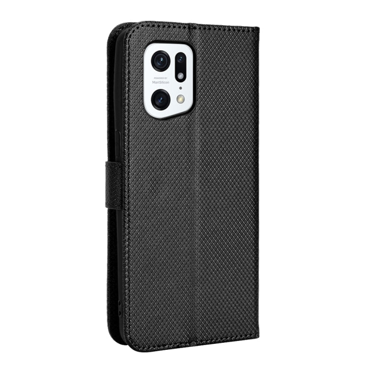 For OPPO Find X5 Pro Diamond Texture Leather Phone Case