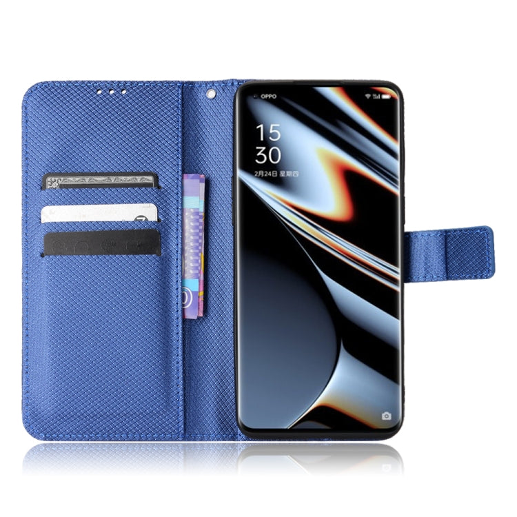 For OPPO Find X5 Pro Diamond Texture Leather Phone Case