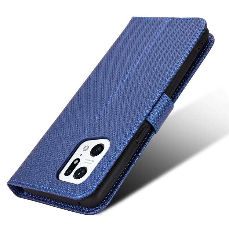 For OPPO Find X5 Pro Diamond Texture Leather Phone Case