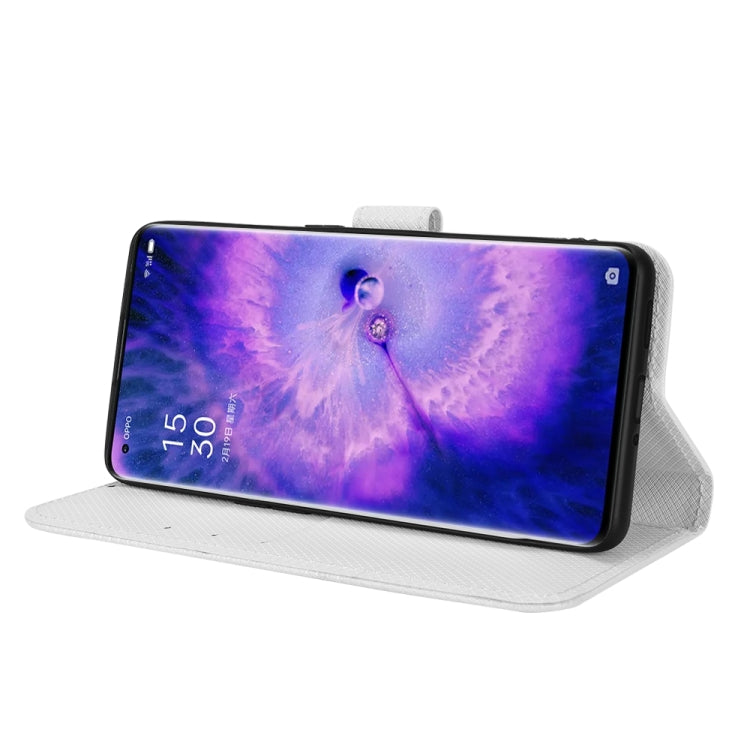 For OPPO Find X5 Diamond Texture Leather Phone Case