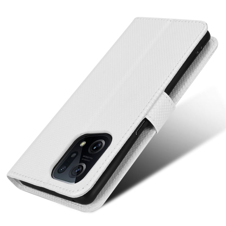 For OPPO Find X5 Diamond Texture Leather Phone Case