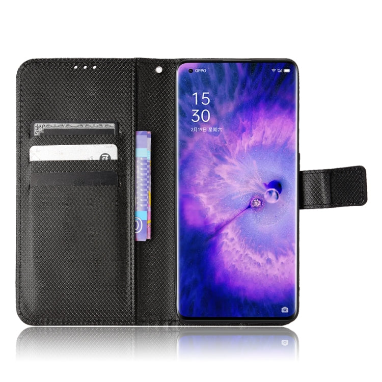 For OPPO Find X5 Diamond Texture Leather Phone Case
