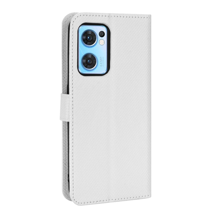 For OPPO Reno7 5G / Find X5 Lite Diamond Texture Leather Phone Case