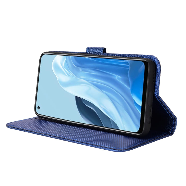 For OPPO Reno7 5G / Find X5 Lite Diamond Texture Leather Phone Case