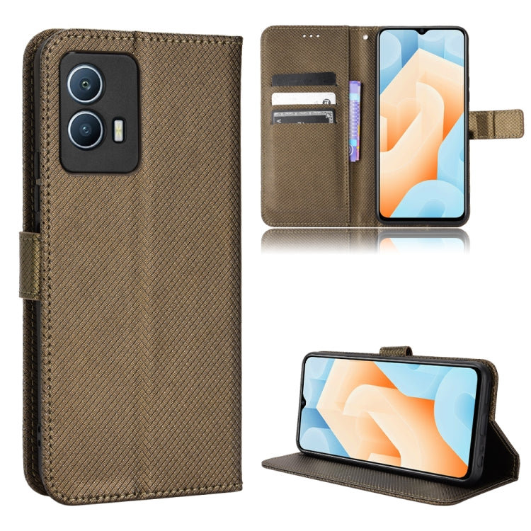 For vivo iQOO U5 5G Diamond Texture Leather Phone Case