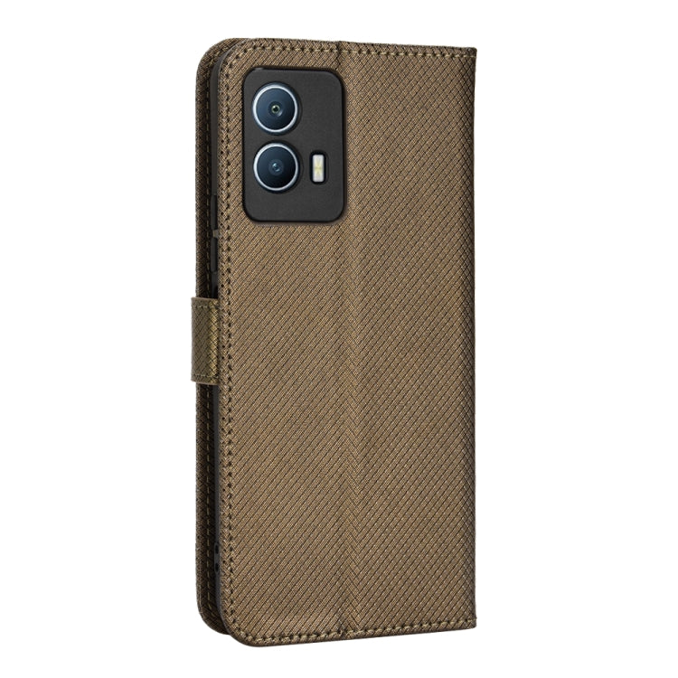 For vivo iQOO U5 5G Diamond Texture Leather Phone Case