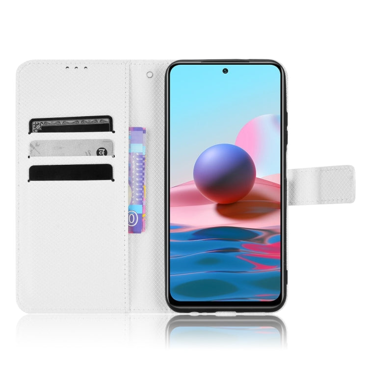 For Xiaomi Redmi Note 10 4G / Note 10S Diamond Texture Leather Phone Case