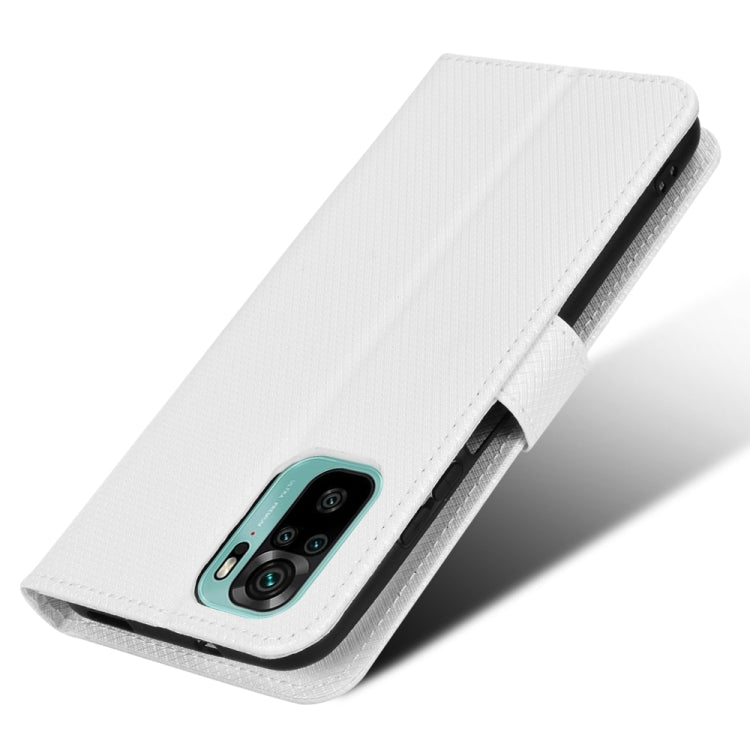 For Xiaomi Redmi Note 10 4G / Note 10S Diamond Texture Leather Phone Case