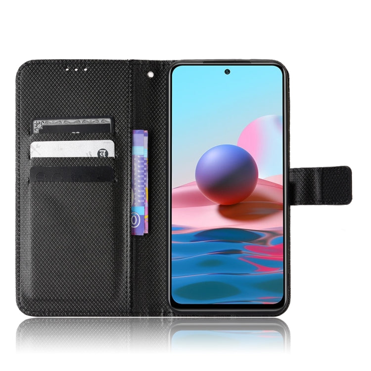 For Xiaomi Redmi Note 10 4G / Note 10S Diamond Texture Leather Phone Case