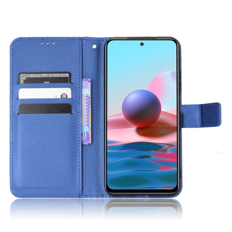 For Xiaomi Redmi Note 10 4G / Note 10S Diamond Texture Leather Phone Case