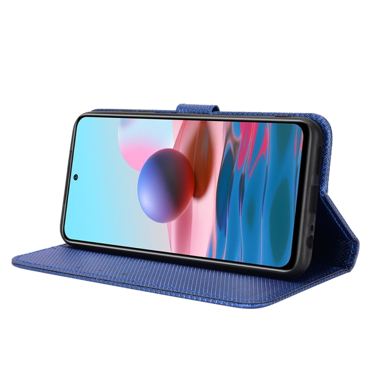 For Xiaomi Redmi Note 10 4G / Note 10S Diamond Texture Leather Phone Case