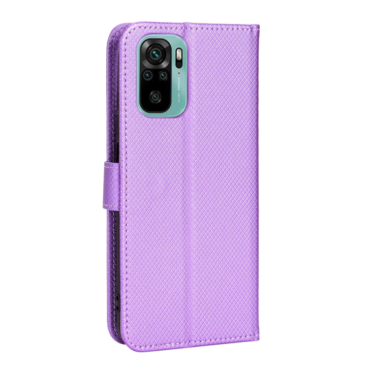 For Xiaomi Redmi Note 10 4G / Note 10S Diamond Texture Leather Phone Case