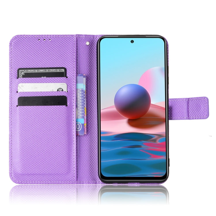 For Xiaomi Redmi Note 10 4G / Note 10S Diamond Texture Leather Phone Case