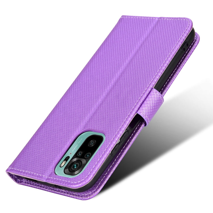 For Xiaomi Redmi Note 10 4G / Note 10S Diamond Texture Leather Phone Case