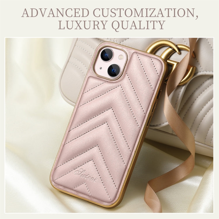 For iPhone 13 D-03 PU Leather + TPU + PC + Electroplated Phone Case