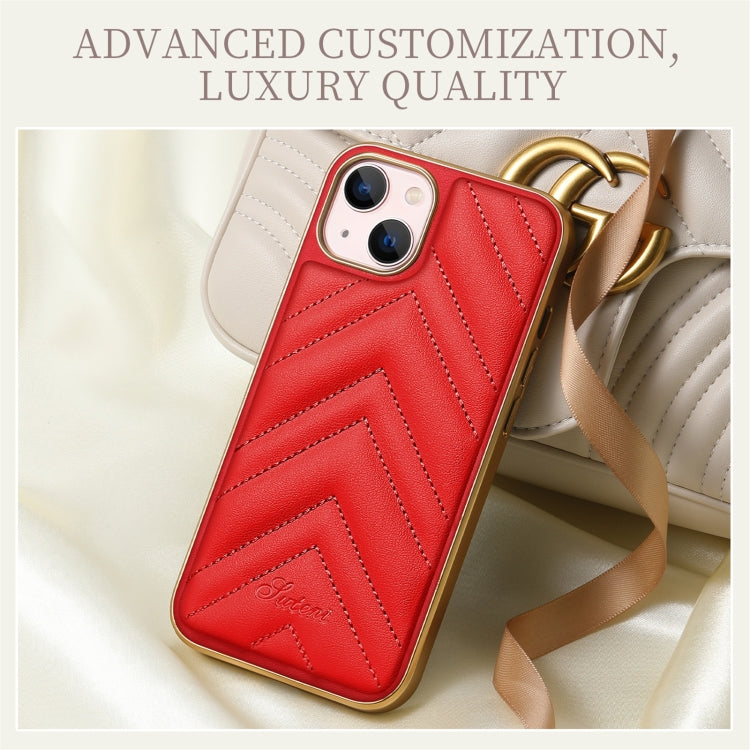 For iPhone 13 Pro Max D-03 PU Leather + TPU + PC + Electroplated Phone Case