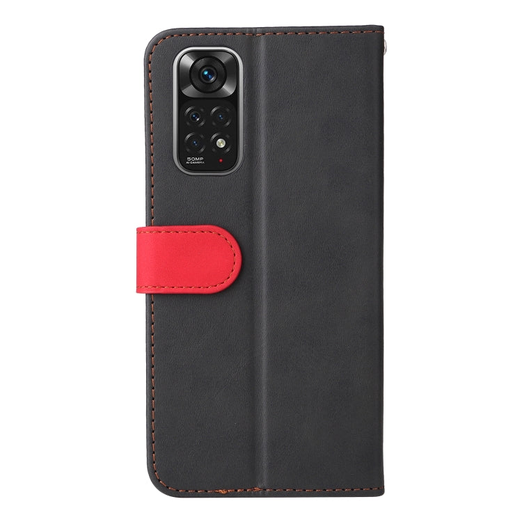 For Xiaomi Redmi Note 11 4G International/11S 4G International Stitching-Color PU Leather Phone Case