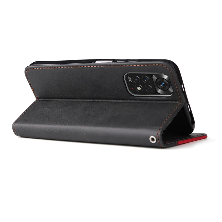 For Xiaomi Redmi Note 11 4G International/11S 4G International Stitching-Color PU Leather Phone Case