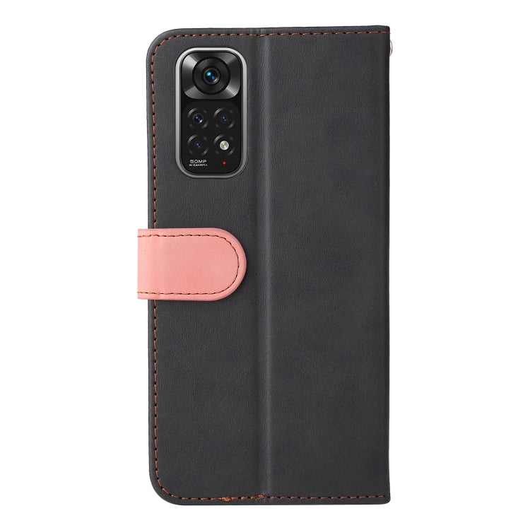 For Xiaomi Redmi Note 11 4G International/11S 4G International Stitching-Color PU Leather Phone Case