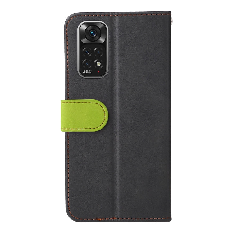 For Xiaomi Redmi Note 11 4G International/11S 4G International Stitching-Color PU Leather Phone Case