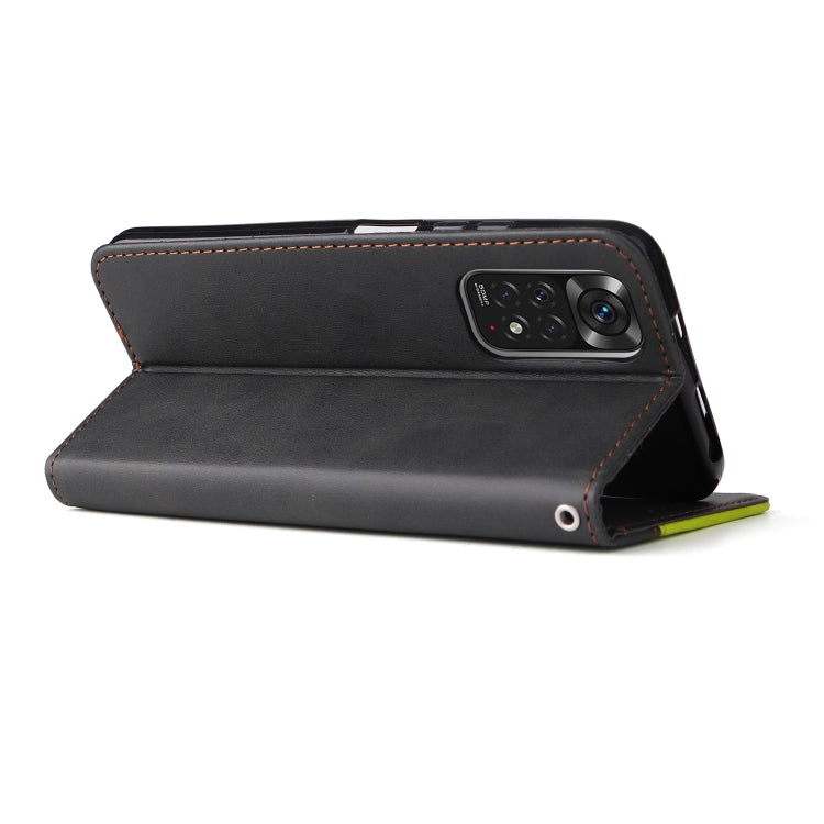 For Xiaomi Redmi Note 11 4G International/11S 4G International Stitching-Color PU Leather Phone Case