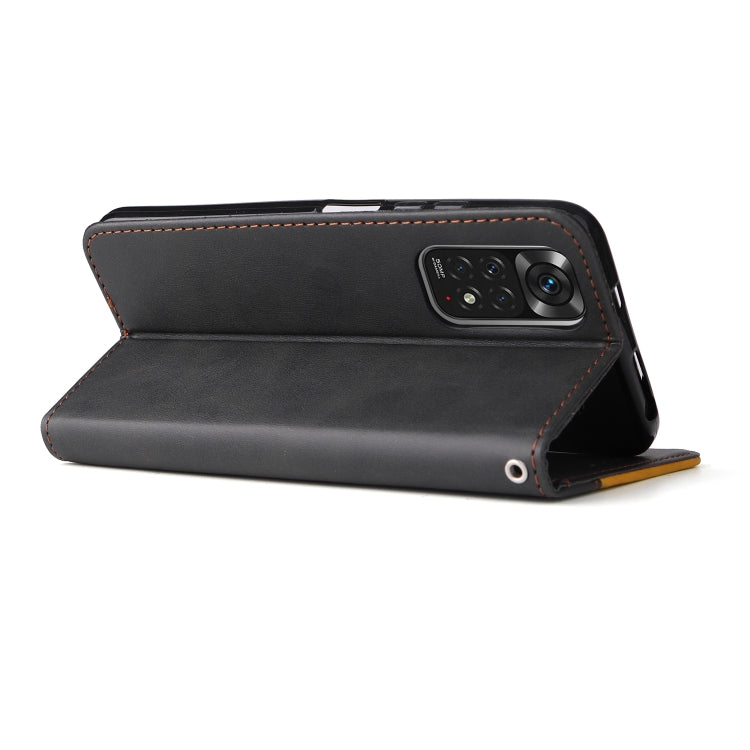 For Xiaomi Redmi Note 11 4G International/11S 4G International Stitching-Color PU Leather Phone Case