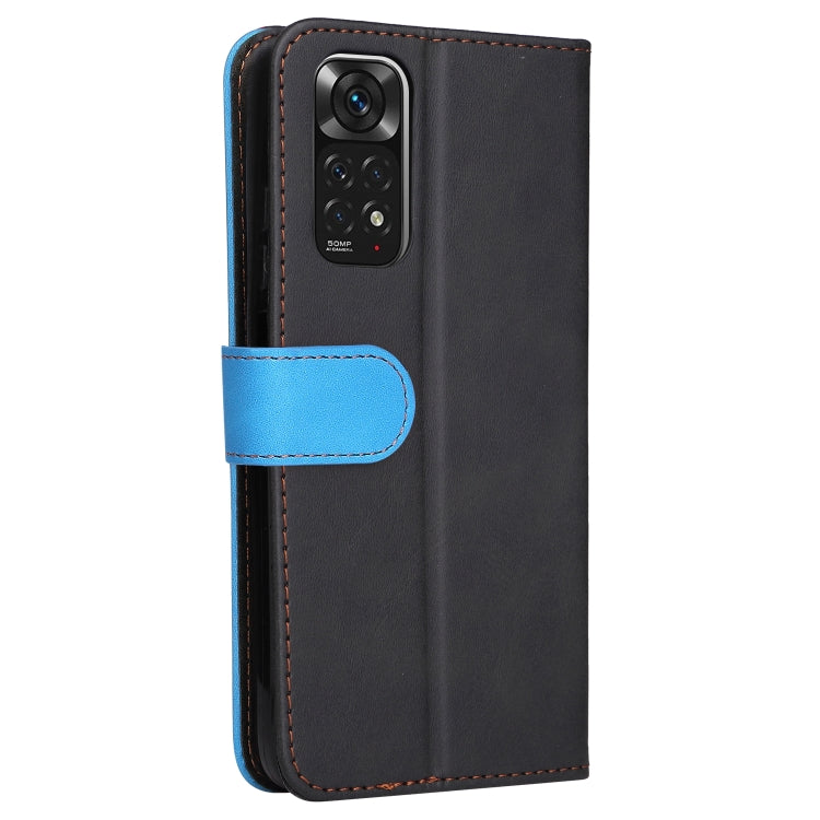 For Xiaomi Redmi Note 11 4G International/11S 4G International Stitching-Color PU Leather Phone Case