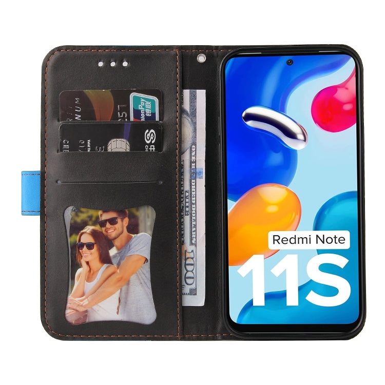 For Xiaomi Redmi Note 11 4G International/11S 4G International Stitching-Color PU Leather Phone Case