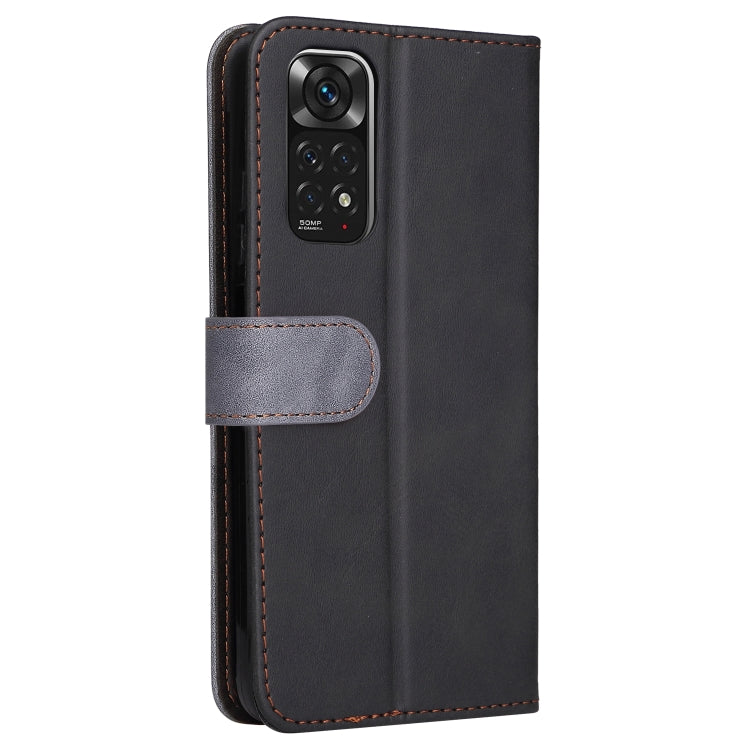 For Xiaomi Redmi Note 11 4G International/11S 4G International Stitching-Color PU Leather Phone Case