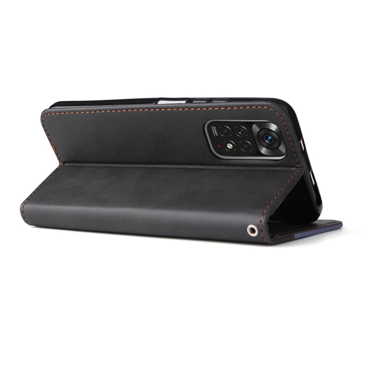 For Xiaomi Redmi Note 11 4G International/11S 4G International Stitching-Color PU Leather Phone Case