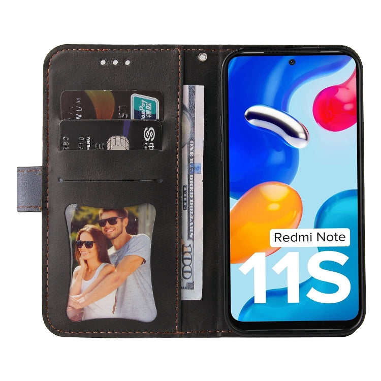 For Xiaomi Redmi Note 11 4G International/11S 4G International Stitching-Color PU Leather Phone Case