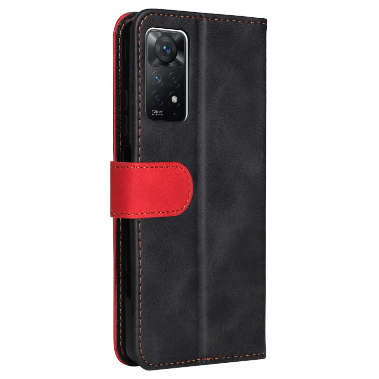 For Xiaomi Redmi Note 11 Pro 4G&5G International /11E Pro 5G CN Version Stitching-Color PU Leather Phone Case