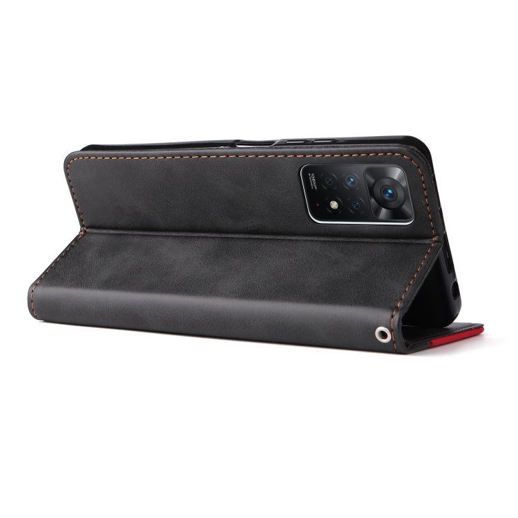 For Xiaomi Redmi Note 11 Pro 4G&5G International /11E Pro 5G CN Version Stitching-Color PU Leather Phone Case