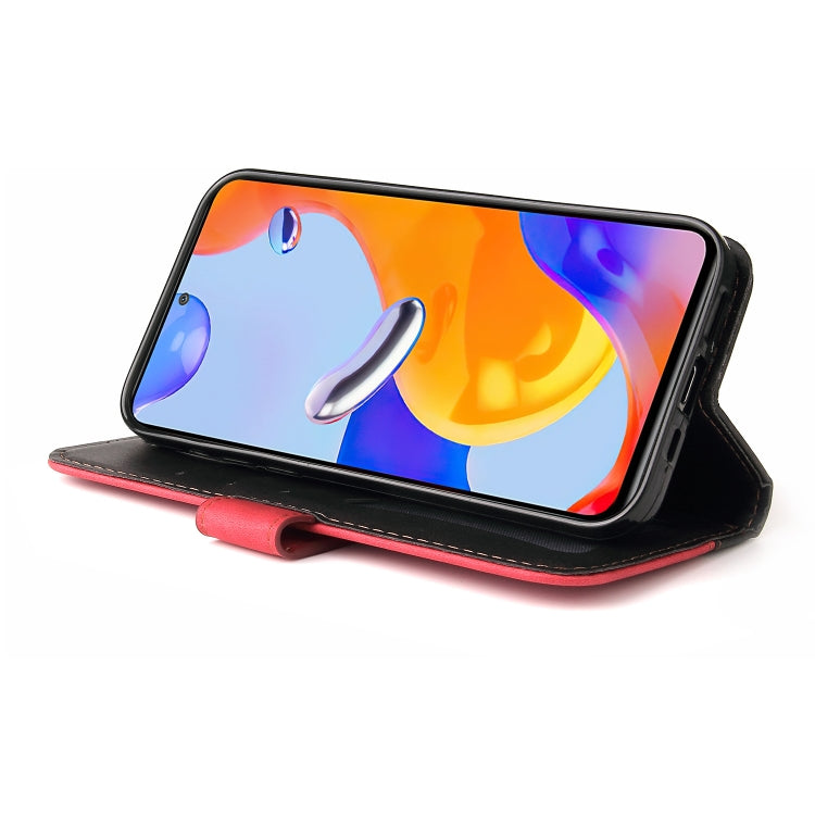 For Xiaomi Redmi Note 11 Pro 4G&5G International /11E Pro 5G CN Version Stitching-Color PU Leather Phone Case