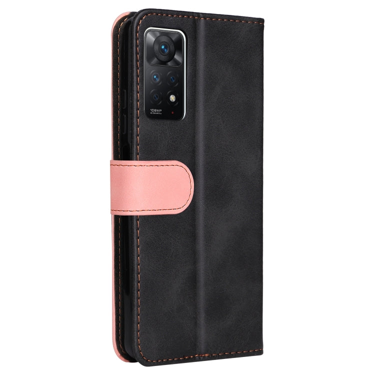 For Xiaomi Redmi Note 11 Pro 4G&5G International /11E Pro 5G CN Version Stitching-Color PU Leather Phone Case
