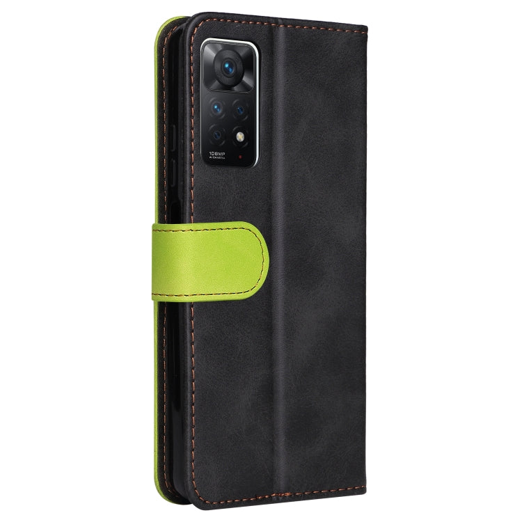 For Xiaomi Redmi Note 11 Pro 4G&5G International /11E Pro 5G CN Version Stitching-Color PU Leather Phone Case