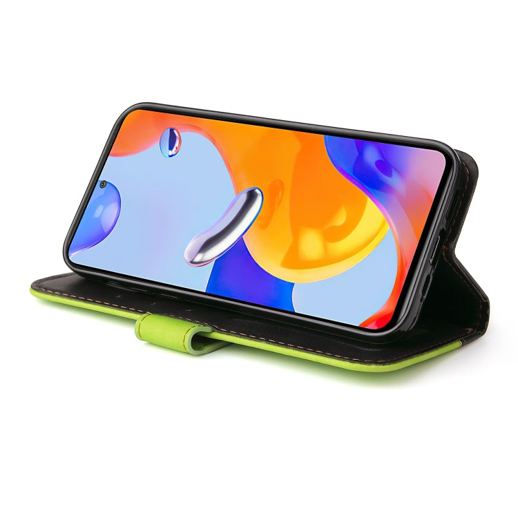 For Xiaomi Redmi Note 11 Pro 4G&5G International /11E Pro 5G CN Version Stitching-Color PU Leather Phone Case